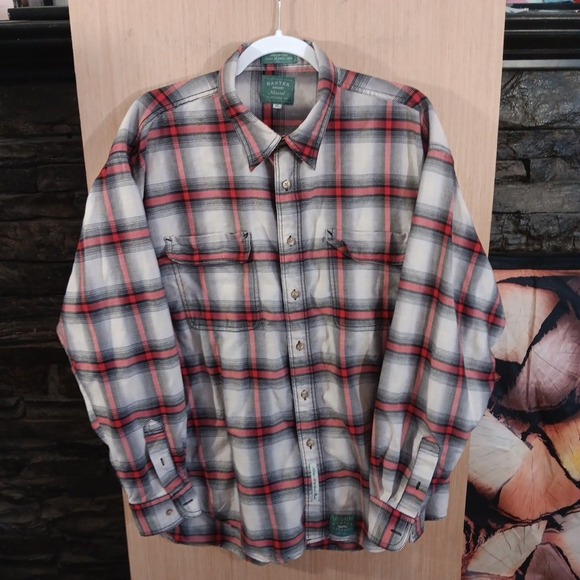 Baxter Brand XL Natural Clothing Co. Button Down Shirt Mens North American Plaid - Picture 1 of 8